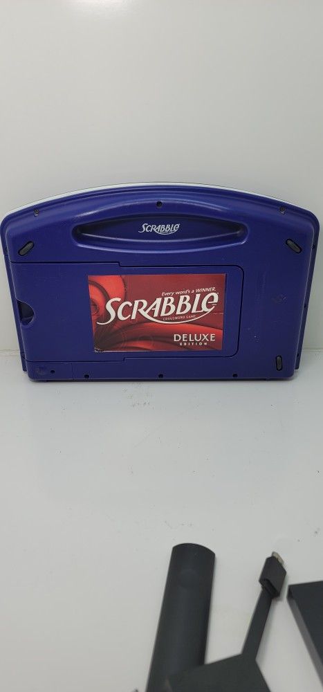 Scrabble Deluxe Edition Full-Size Travel w/Rotating Board | 2010 | Complete