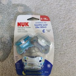 New Nuk 6-18 Month Pacifiers - Cash Only
