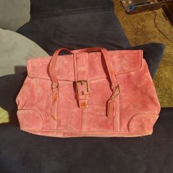 COACH Pink  Suede Purse