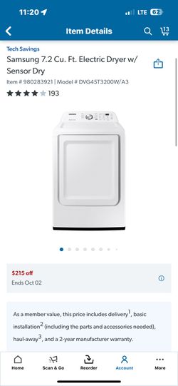 Brand New Samsung dryer
