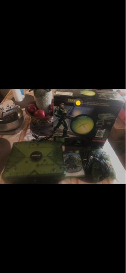 -2 Rare Halo Green Original Xbox Bundle-