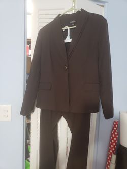 Brown office suit size 14