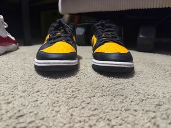 Nike dunk low “black opti yellow”