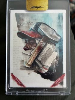 🔥RARE Hank AAron 42 Companion Card by Chuck Styles - Project 70 SP
