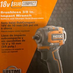 Ridgid 18v Sub Compact