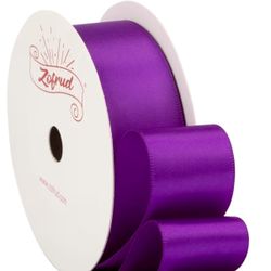 Purple Satin Ribbon 1 1/2 Inch Wide x 10 Yds - Ideal for Weddings, Holiday Decorations, Flower Bouquet, Gift Wrapping and Crafts - (#465)