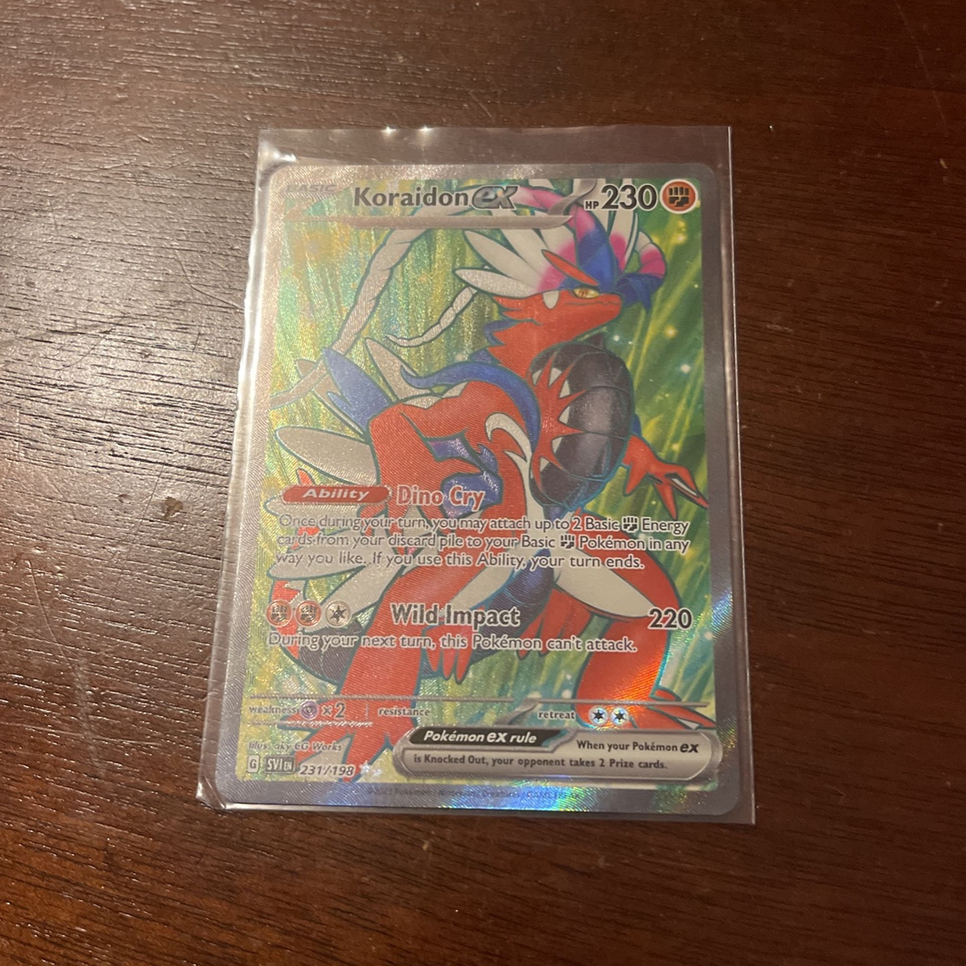 Koraidon ex 231/198 & Koraidon ex 254/198 Set Of 2 Cards 