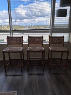Rattan/Wooden chairs from World Market