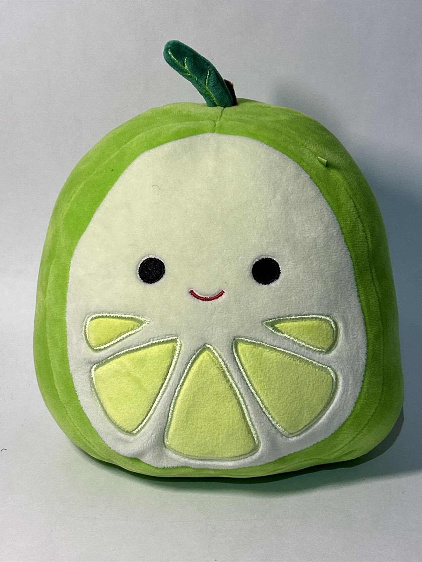 Squishmallow Kellytoy 8" Leeland the Lime Fruit Green Plush. 