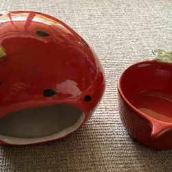 Hamster Hide/House and Bowl  (Like New)