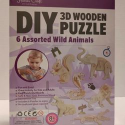 3d Animal Wooden Puzzles