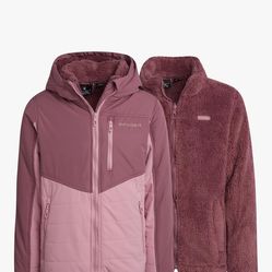 Spyder Girls 3 in 1 System Jacket - Weather Resistant Girls Winter Jacket with Soft Cozy Inner Fleece Outerwear Winter Coats