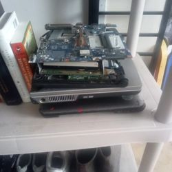 Stacks Of Old Laptops All With Different Processors Some With Ram Some Pretty New