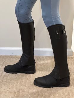 Black Riding Chaps- Kids Size M