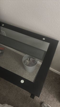 Glass desk