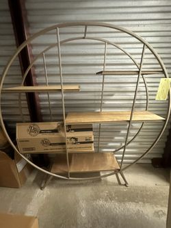 Circular Book Or Plant Shelf