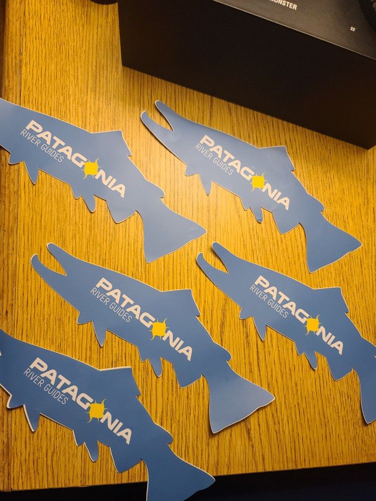 Patagonia River Guide Stickers | Fish Logo | 5 Pack