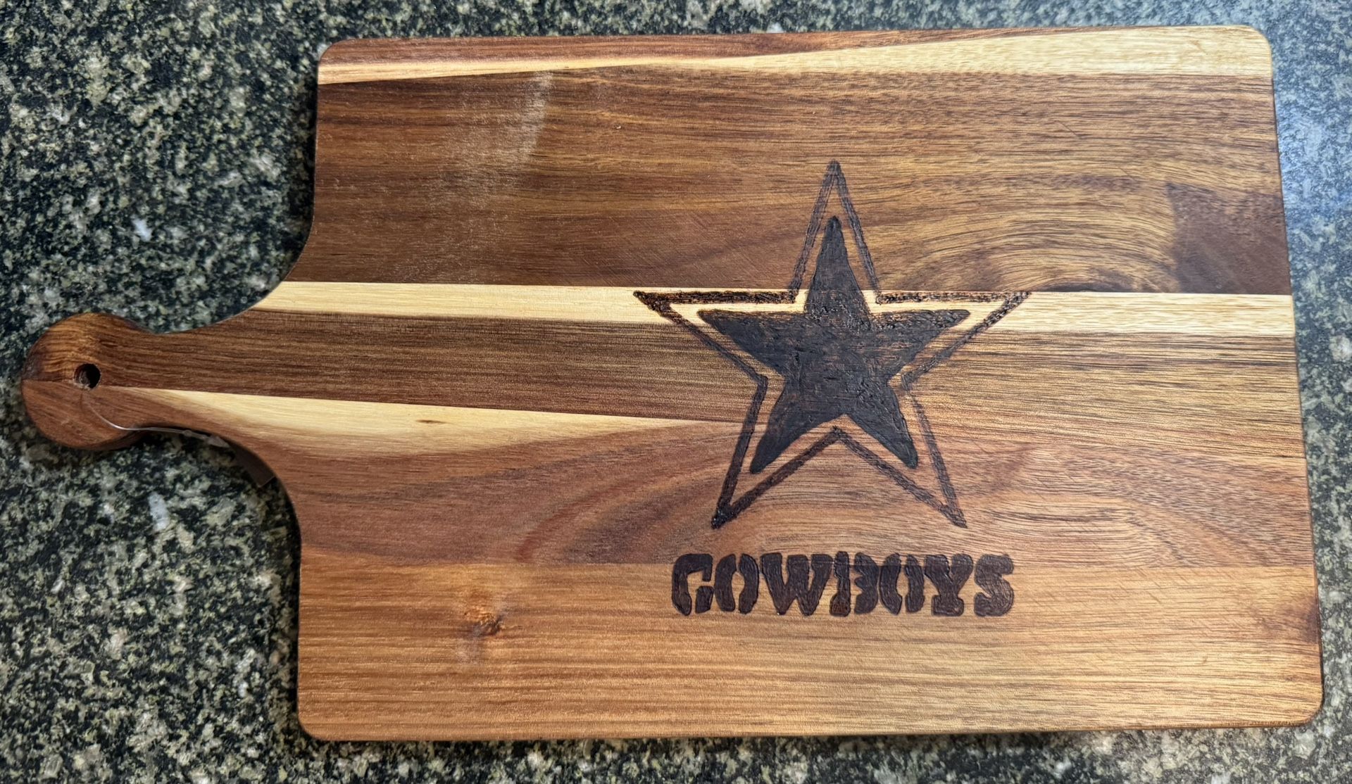 Dallas Cowboys Acacia Wood Cutting Board