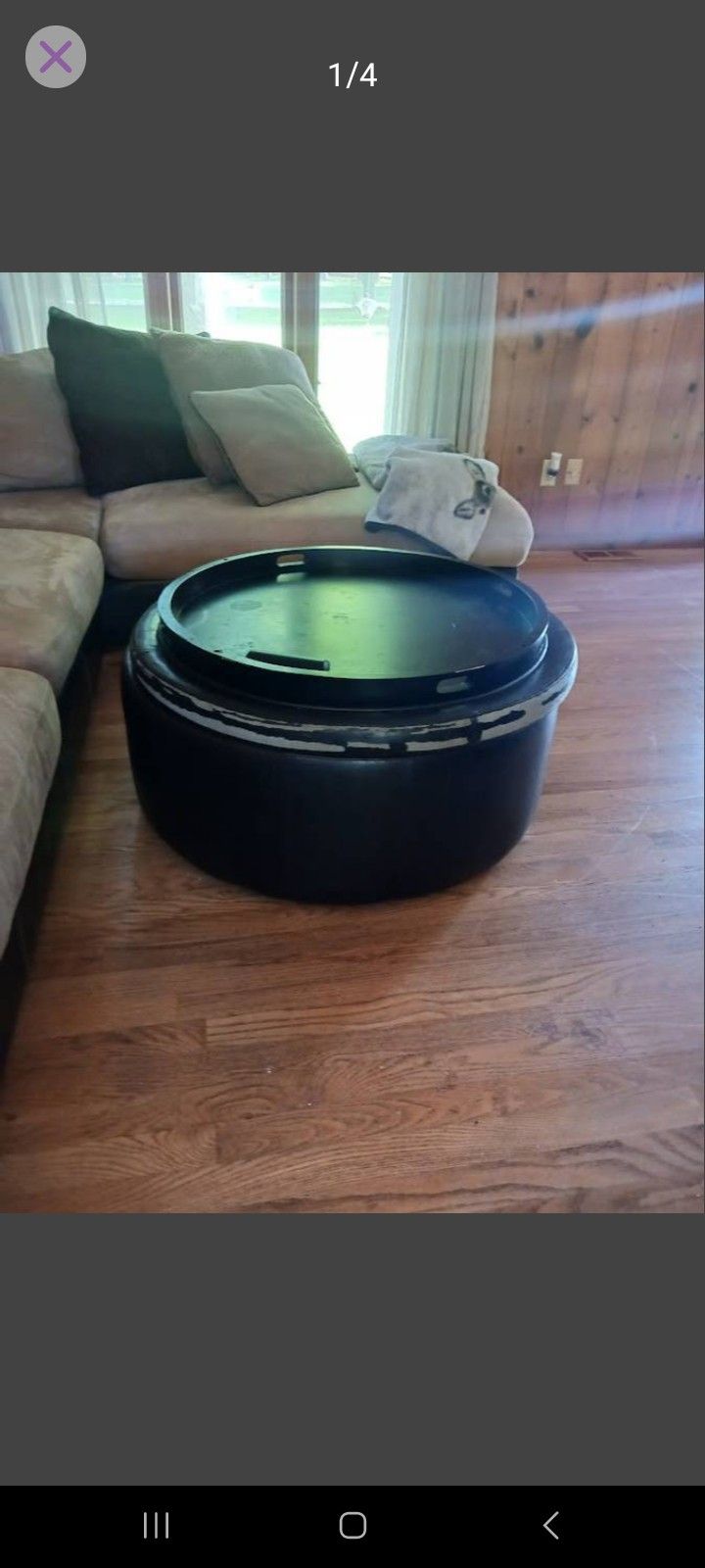 Leather Ottoman For Sale