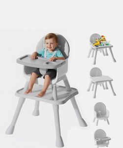 brand new 6-in-1 Convertible Baby High Chair and Toddler Activity Table