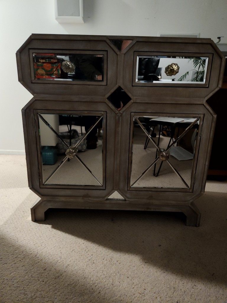 Mirrored Accent Cabinet