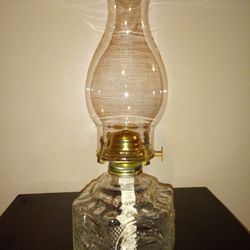 Vintage Lamplight Farms Glass Kerosene Lamp
