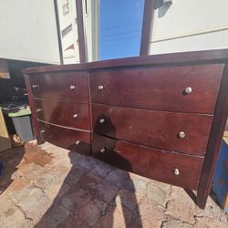 Brown Wooden Dresser