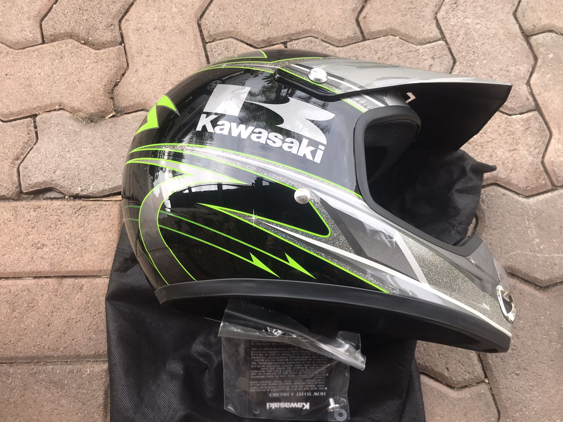 Kawasaki 2XL Motorcycle Helmet Brand New with Tags!!!