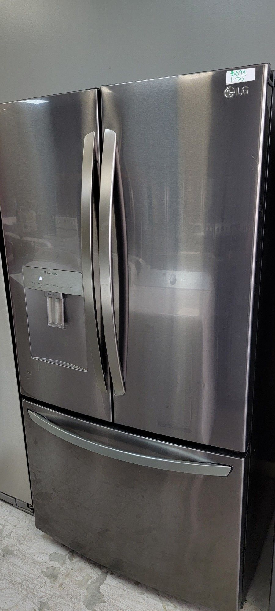French Door Black-Stainless Cooling And Freezing With Warranty