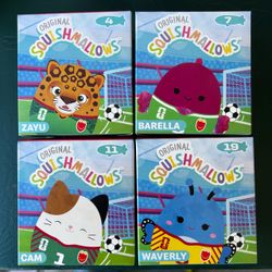 McDonald's Squishmallows FIFA Set of 4