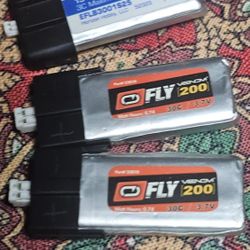 1S 200 & 300 mah rc batteries