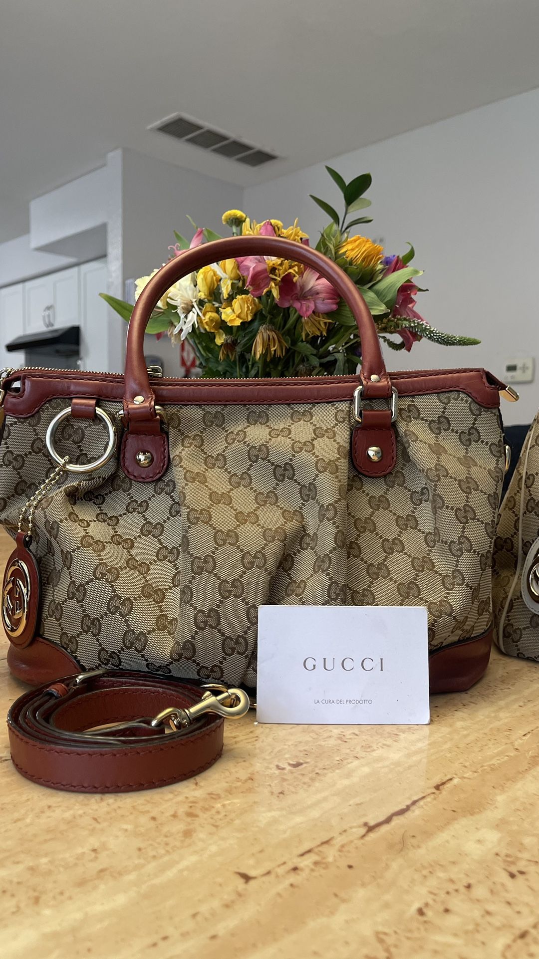 Gucci Canvas 2 Way Shoulder bag