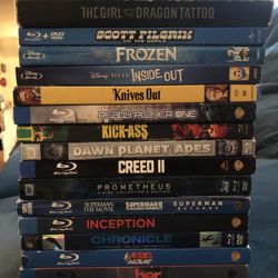 Used Blu Ray With Slip Covers 