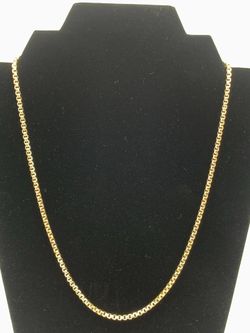 22" 3.5mm Gold chain #29896