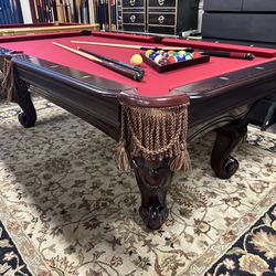 Classy 7’ Pool Table - Brand New Felt - Can Deliver!