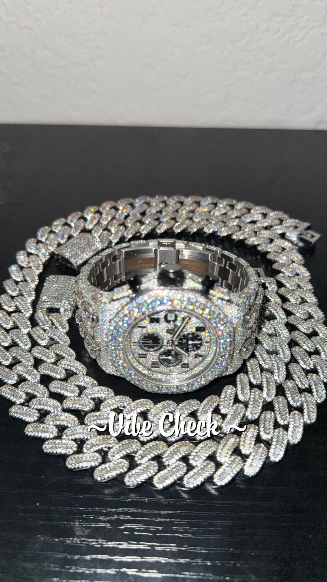 AP Watch And Cuban Link Combo