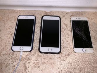2 IPhone 7’s 128 Gb att unlocked and iPhone 6 att 64gb