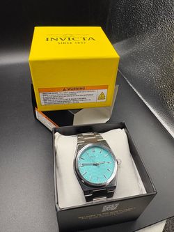 Invicta Celestial 69406 Men’s Watch 40mm Steel Aqua Dial Quartz NIB