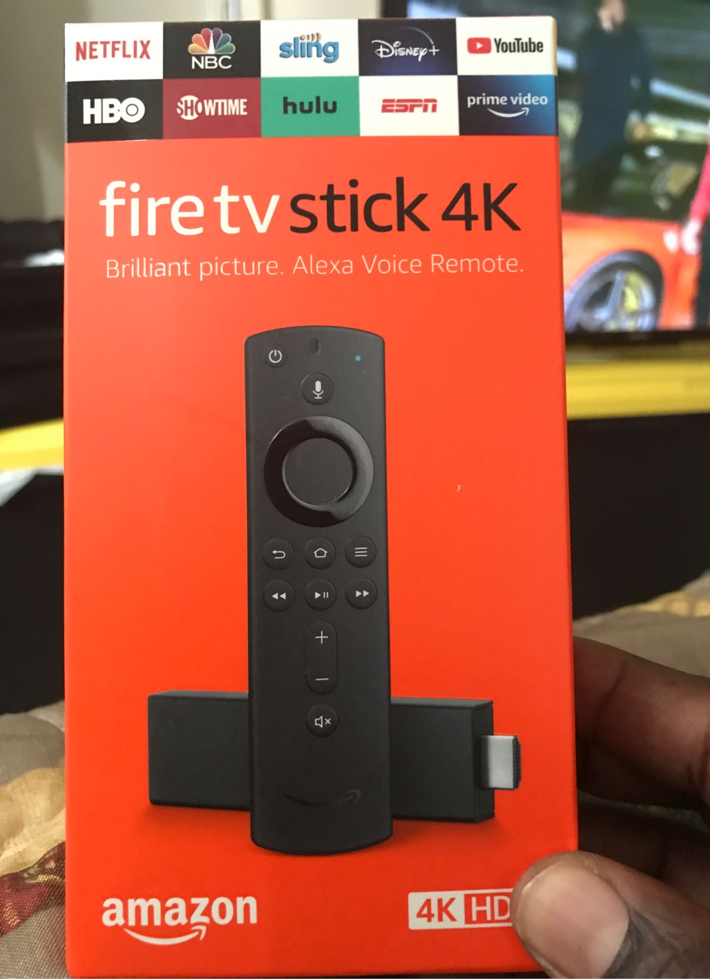 4K Firestick w/ movie, tv, and live sports apps