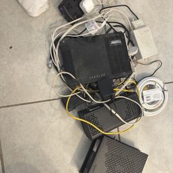 Electronics & Wi-Fi Equipment Lot - Routers, Modems, Eero, Cables