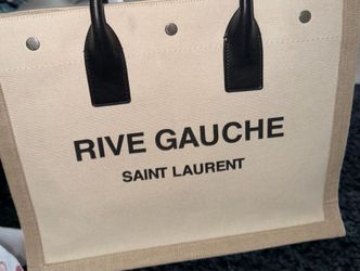Saint Laurent Rive Gauche Canvas Tote