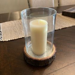 Pier 1 imports candle pillar with candle home decor