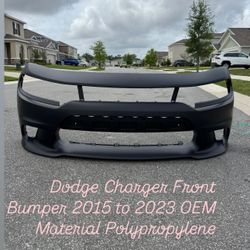 Dodge Charger OEM Material Front Bumper 2015 to 2023 Hellcat Scat Pack GT R/T NEVER FOLDED