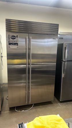 SUB ZERO 48”WIDE BUILT IN SIDE BY SIDE REFRIGERATOR