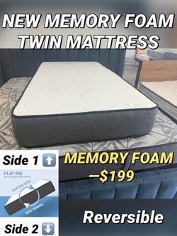 NEW MEMORY FOAM TWIN MATTRESS