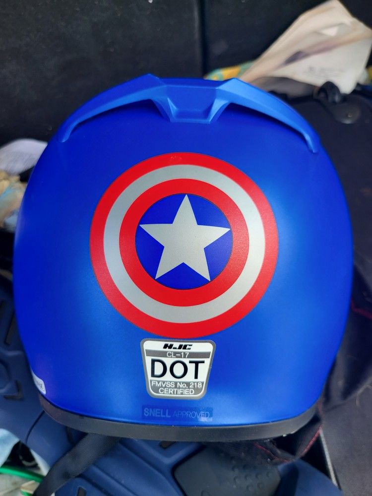Captain America Motorcycle Helmet Brand New