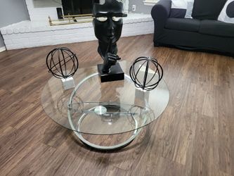 Living room decor/black spheres/ black mask