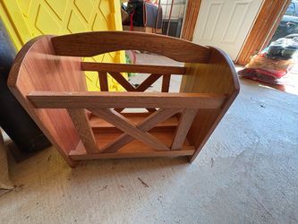 Wooden Magazine Rack