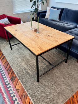 Custom Dining Table with 4 Vintage IKEA Chairs