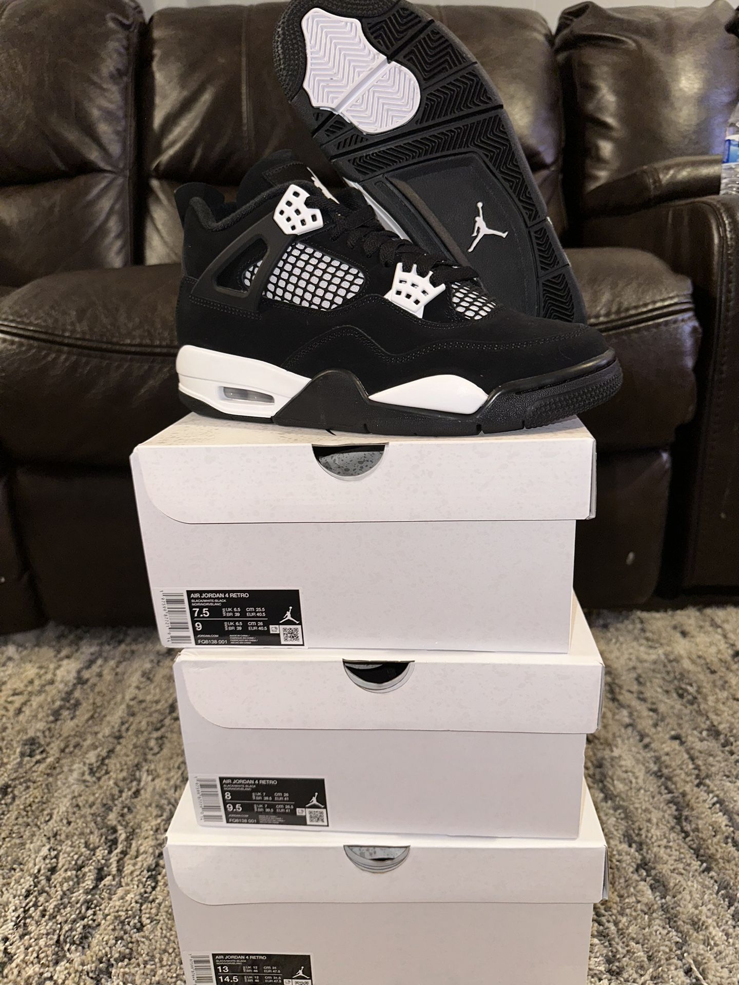 Retro 4 White Thunder $275 Each
